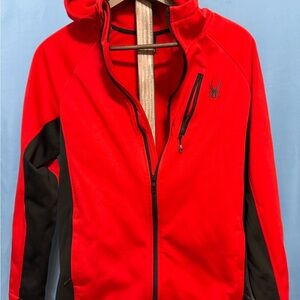 Spyder Men's Performance Jacket in Red and Black